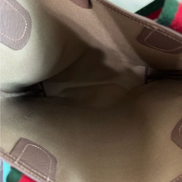 Gucci Sherry Liine Tote with Red and Green Straps - Picture 14 of 16